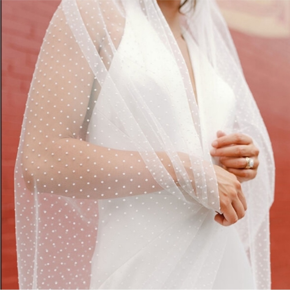 Vow'd Wedding Swiss Dot CATHEDRAL Veil Bridal Pary